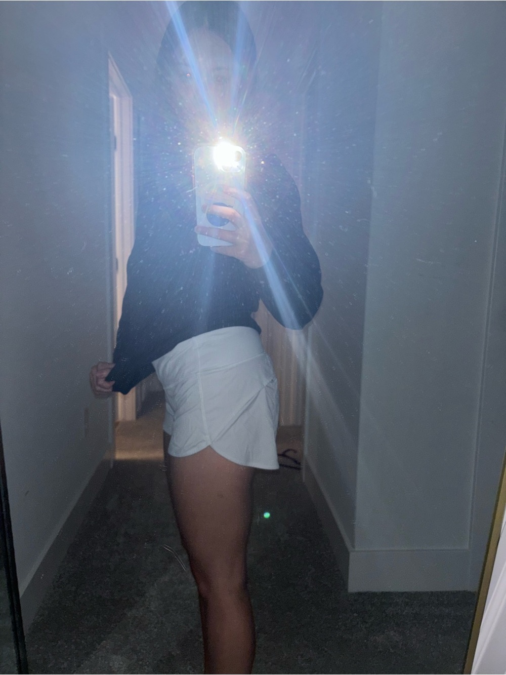 White Athletic Skort - Casual Sport Style